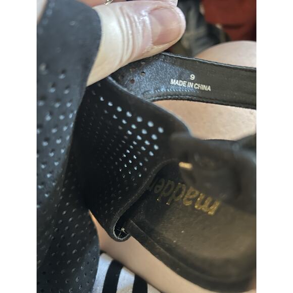 Madden NYC Peeptoe Heel Black Size 9 Brogan-C Cage - Picture 7 of 7